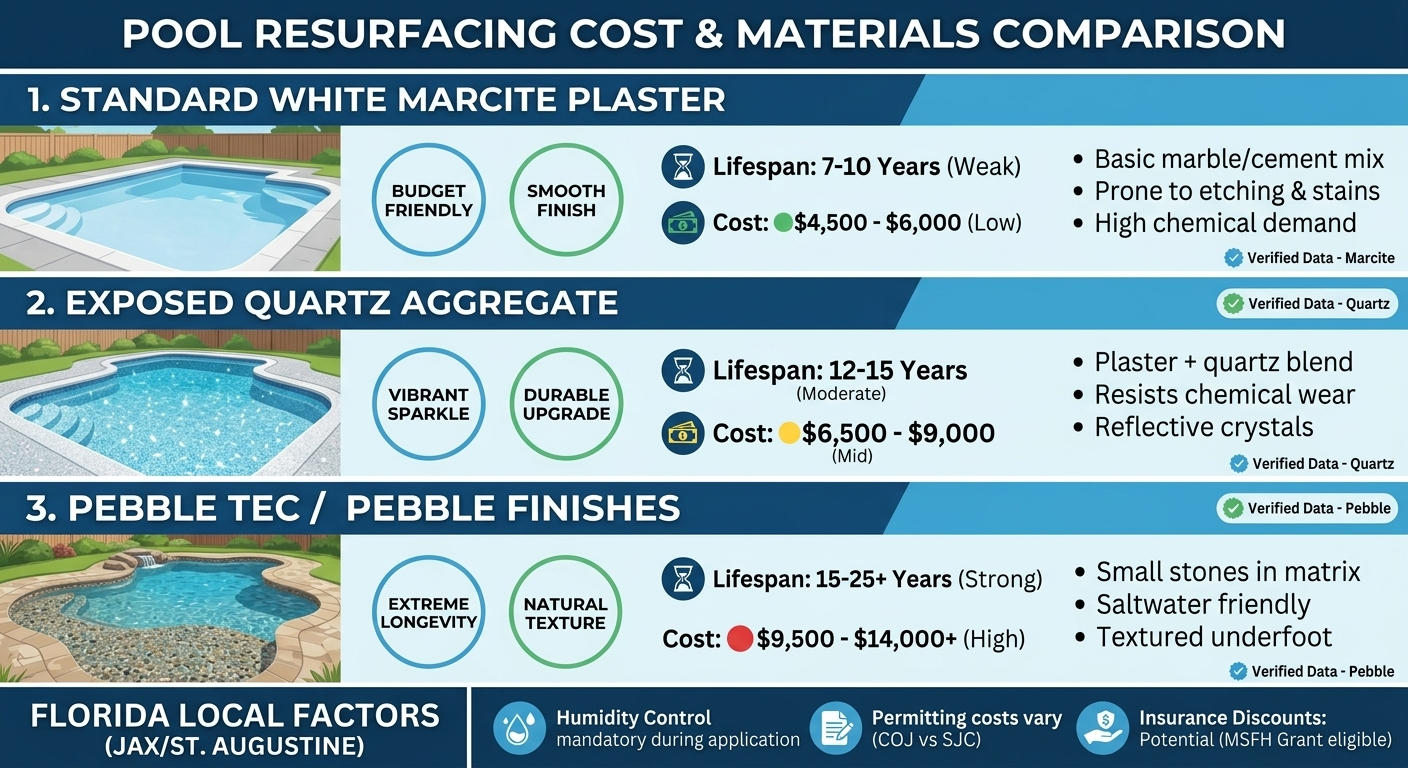 Pool Resurfacing Cost and Materials Comparison Guide in Florida